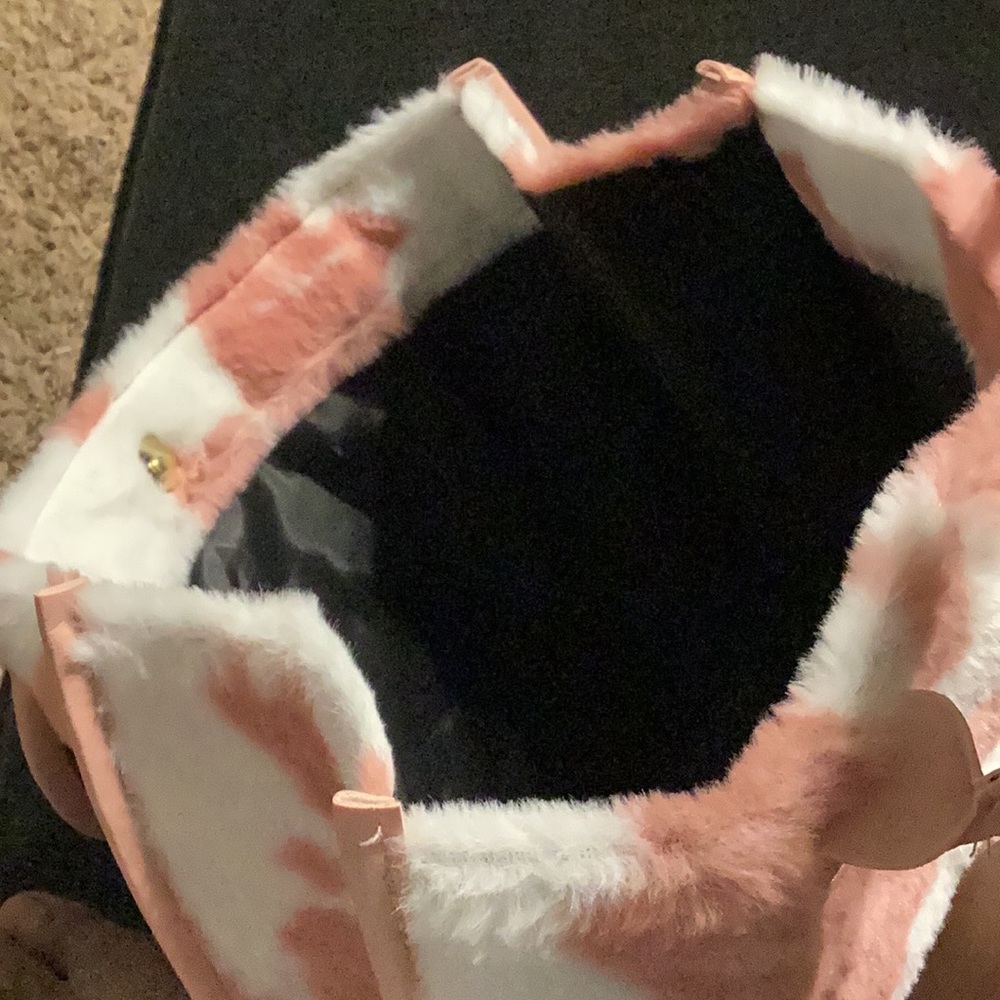 Cow print bag